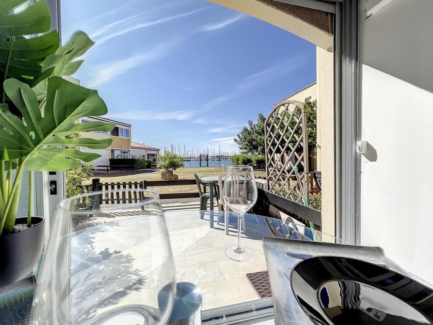 Studio Prestige Avec Terrasse, Ile Des Pecheurs, Vue Port Agde Luaran gambar