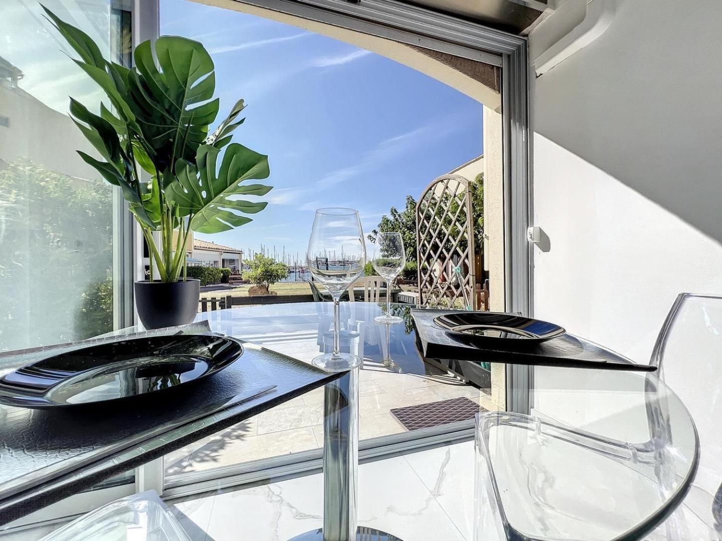 Studio Prestige Avec Terrasse, Ile Des Pecheurs, Vue Port Agde Luaran gambar
